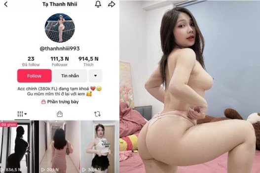 sex 210 Sex Tạ Thanh Nhi TikTok da trắng mông to mê doggy